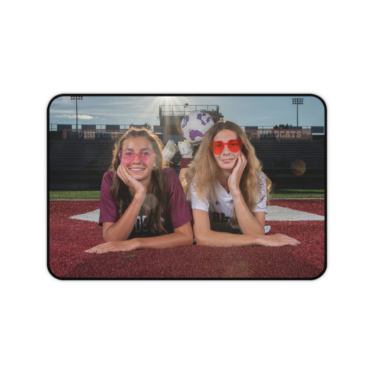Personalized Photo Desk Mat - Custom Sports & Family Portrait Desk Pad