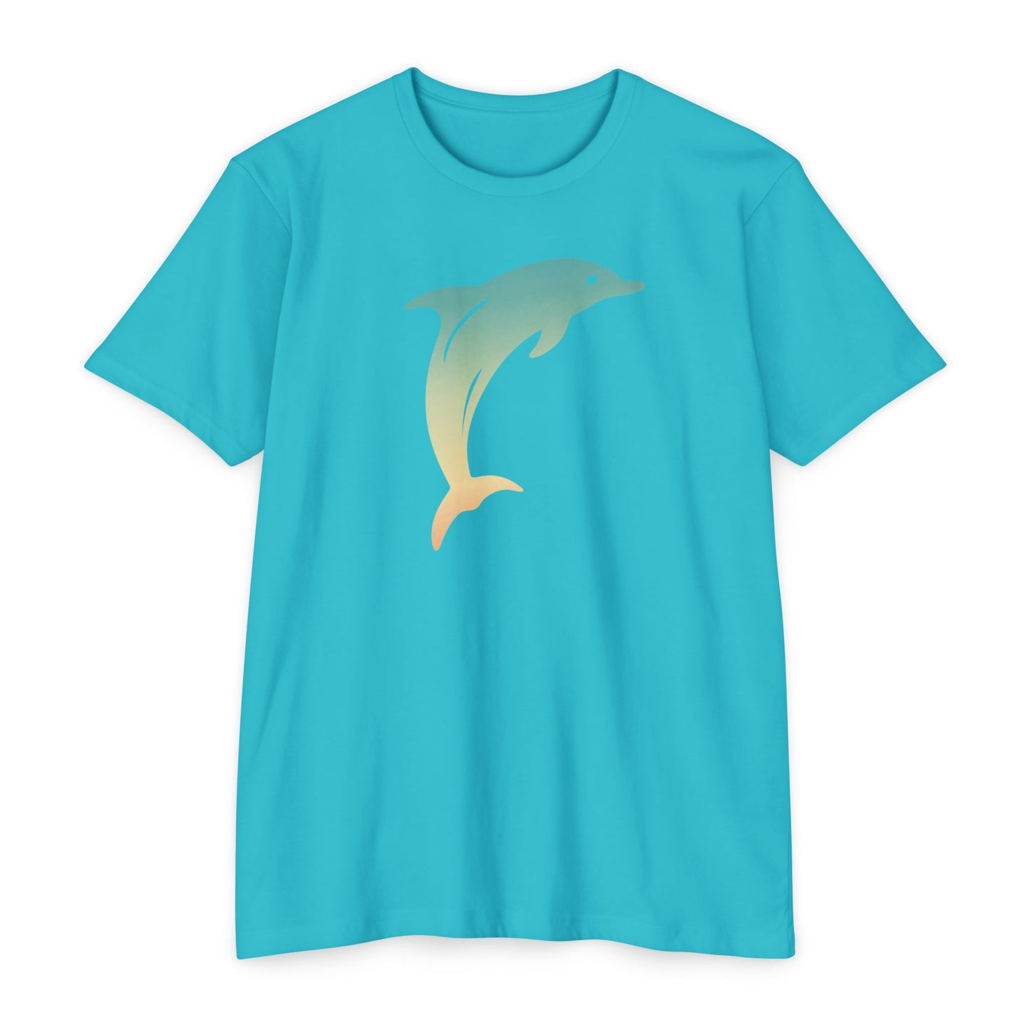 Hunt Beach Club Multicolor Dolphin Unisex T-Shirt – Coastal Summer Tee