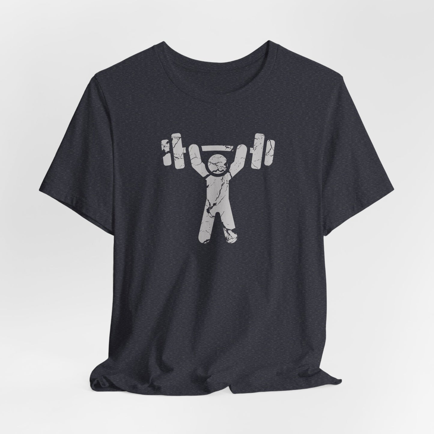 Distressed Eat Sleep Lift Repeat Barbell T-Shirt