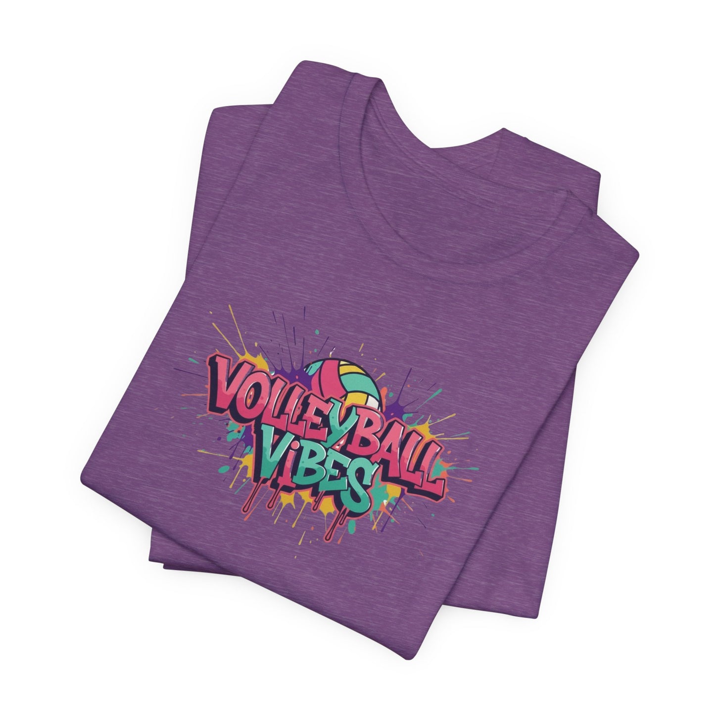 Volleyball Vibes Graffiti T-Shirt, Colorful Volleyball Shirt for Kids & Adults