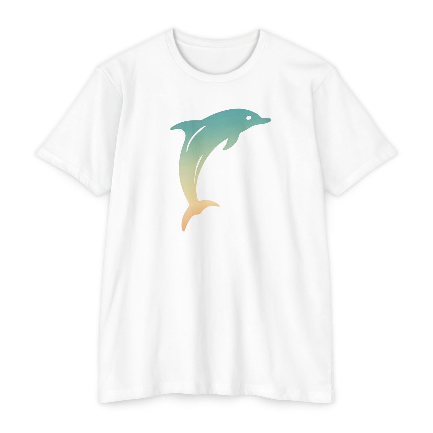 Hunt Beach Club Multicolor Dolphin Unisex T-Shirt – Coastal Summer Tee