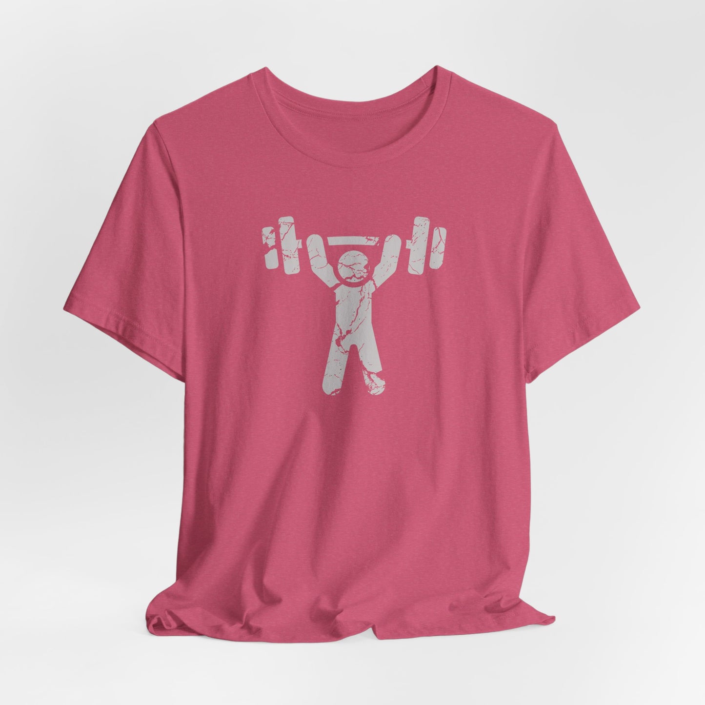Distressed Eat Sleep Lift Repeat Barbell T-Shirt