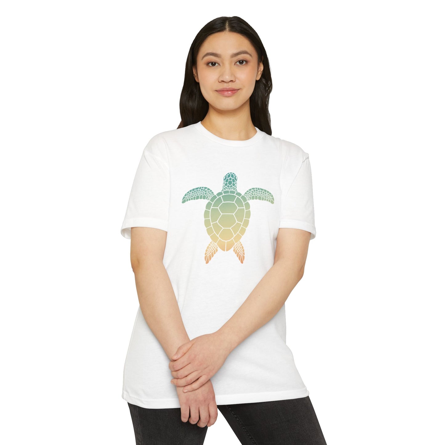 Hunt Beach Club Multicolor Turtle Unisex T-Shirt – Coastal Summer Tee