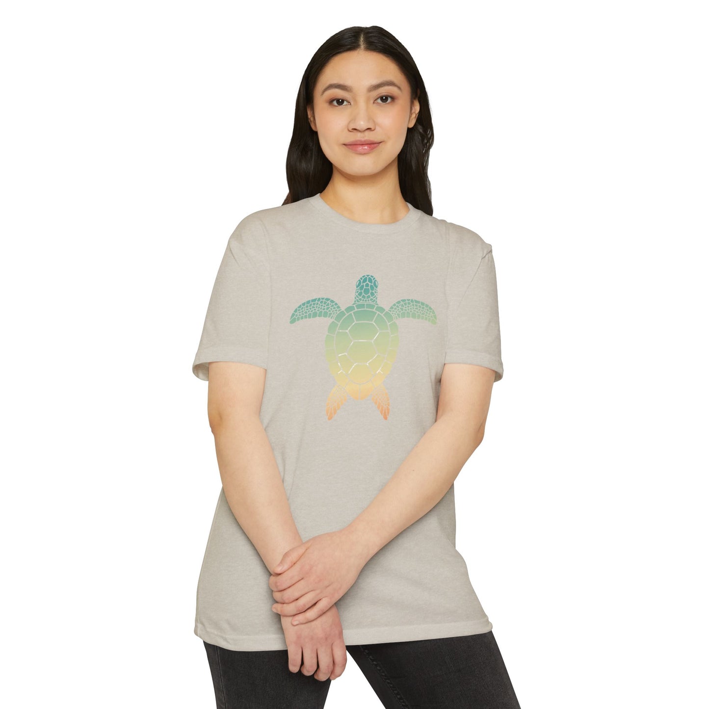 Hunt Beach Club Multicolor Turtle Unisex T-Shirt – Coastal Summer Tee
