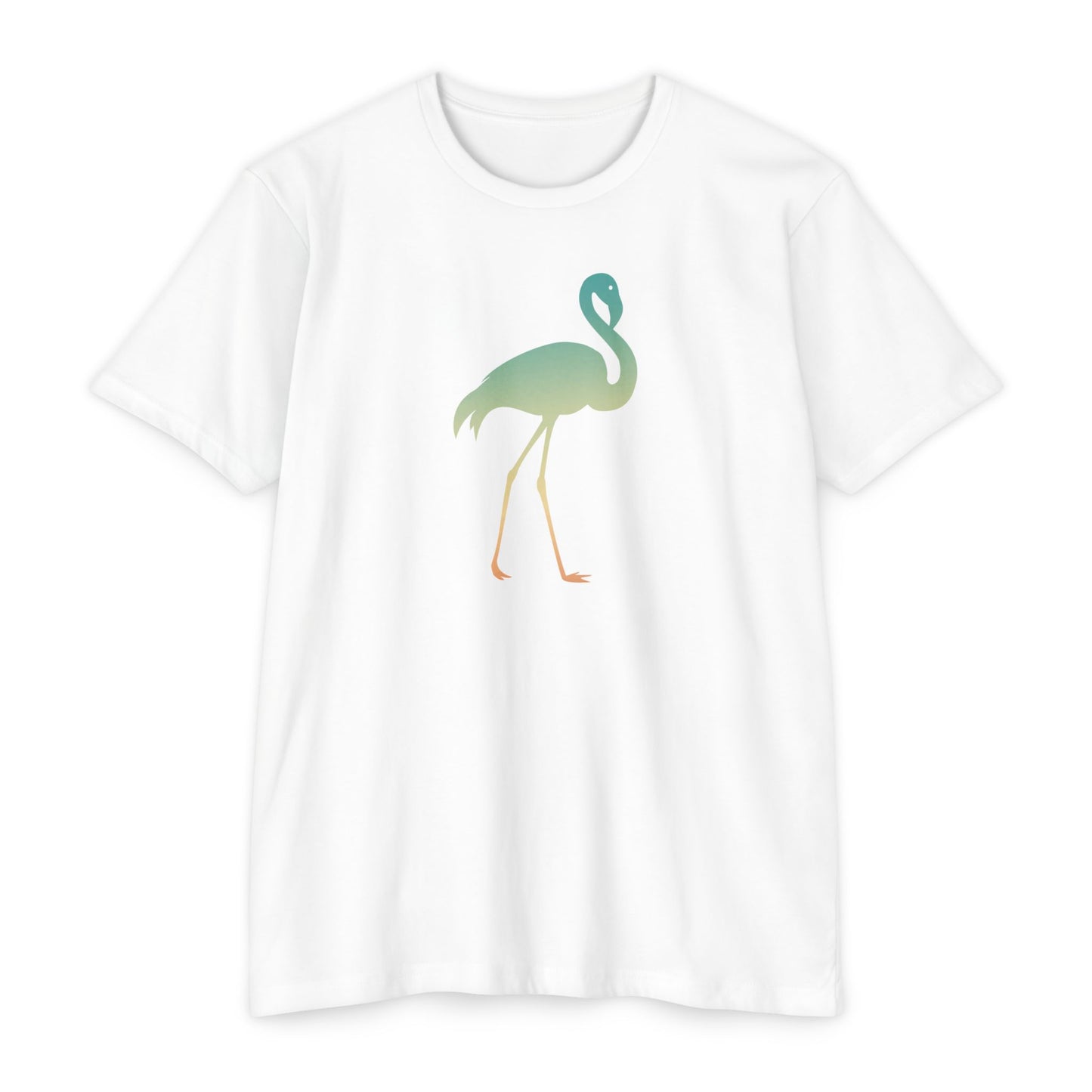 Hunt Beach Club Multicolor Flamingo Unisex T-Shirt – Tropical Summer Tee