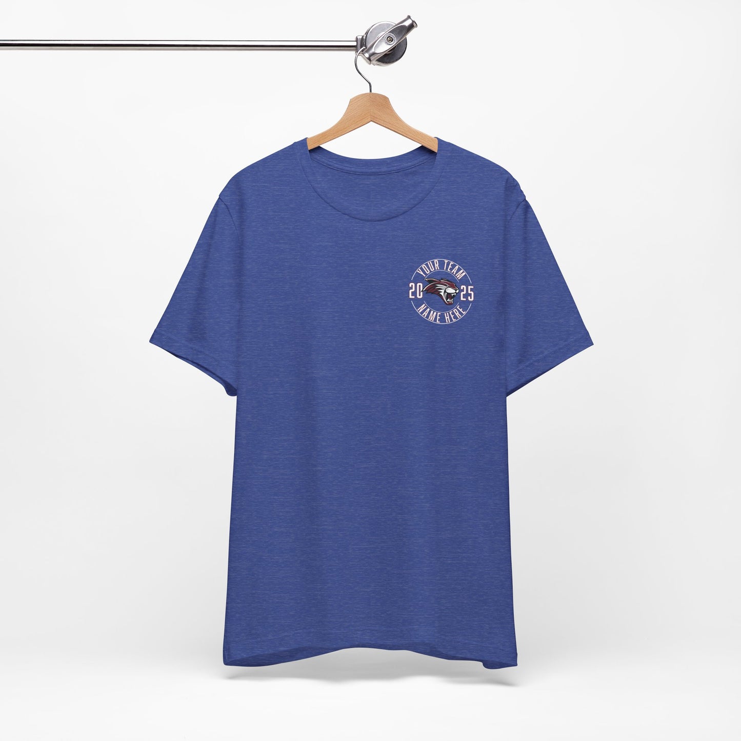 Bella Canvas Unisex Team T-Shirt - Add Team Name, Player Number &/or Name (Front & Back Print)
