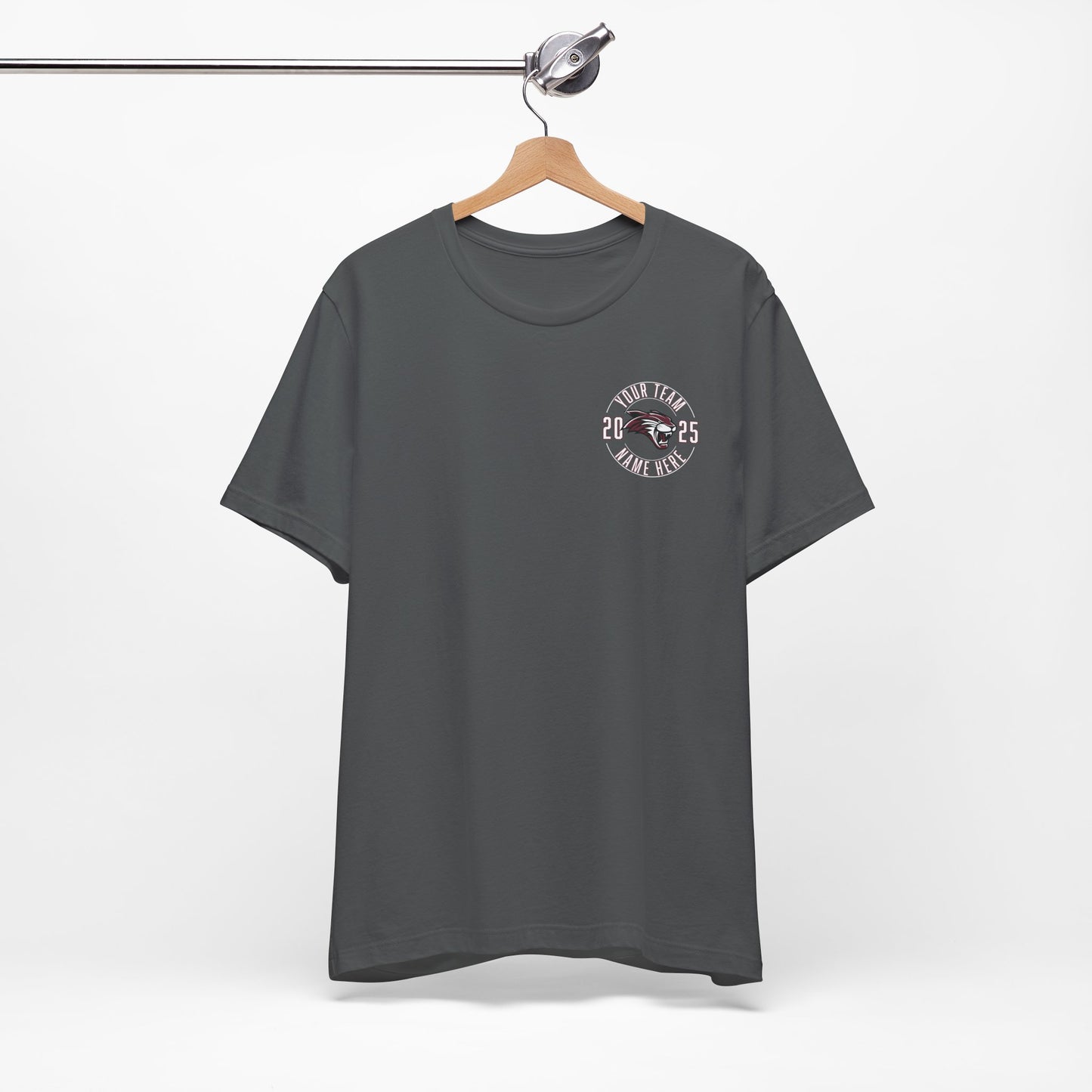 Bella Canvas Unisex Team T-Shirt - Add Team Name, Player Number &/or Name (Front & Back Print)