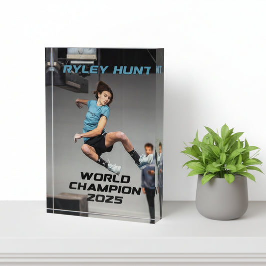 Custom Acrylic Photo Block – Sports Keepsake or Coach Gift