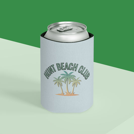 Hunt Beach Club Palm Tree Can Cooler – Beach Drink Koozie