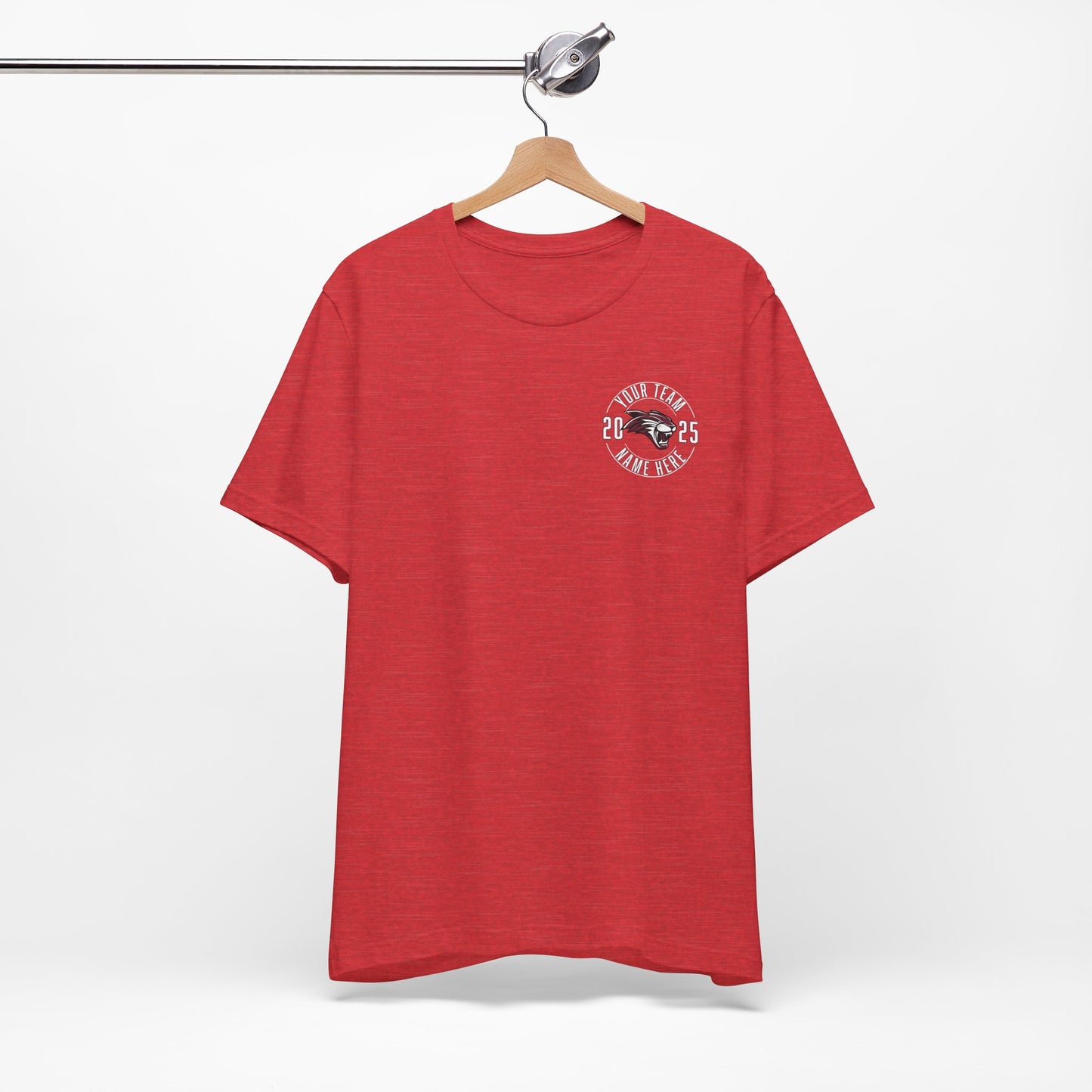Bella Canvas Unisex Team T-Shirt - Add Team Name, Player Number &/or Name (Front & Back Print)