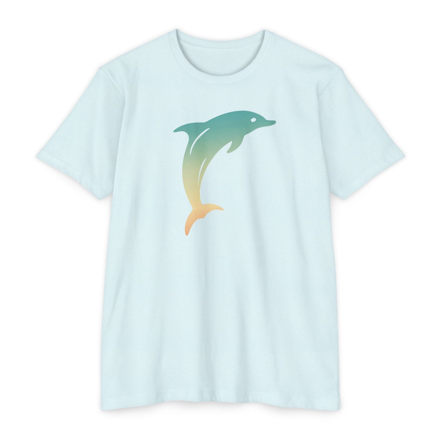 Hunt Beach Club Multicolor Dolphin Unisex T-Shirt – Coastal Summer Tee