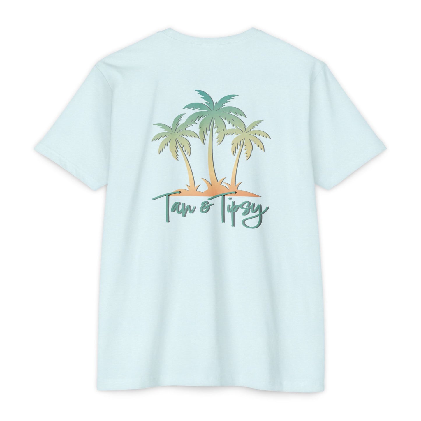 Hunt Beach Club Tan & Tipsy Unisex T-Shirt – Summer Beach Tee