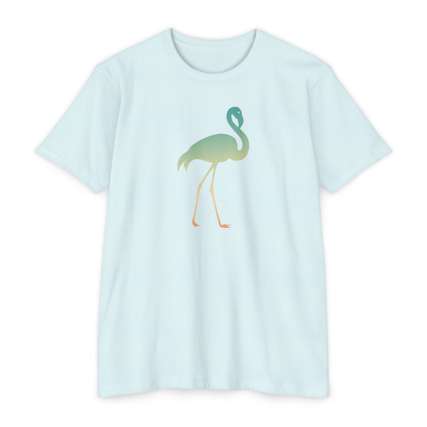Hunt Beach Club Multicolor Flamingo Unisex T-Shirt – Tropical Summer Tee