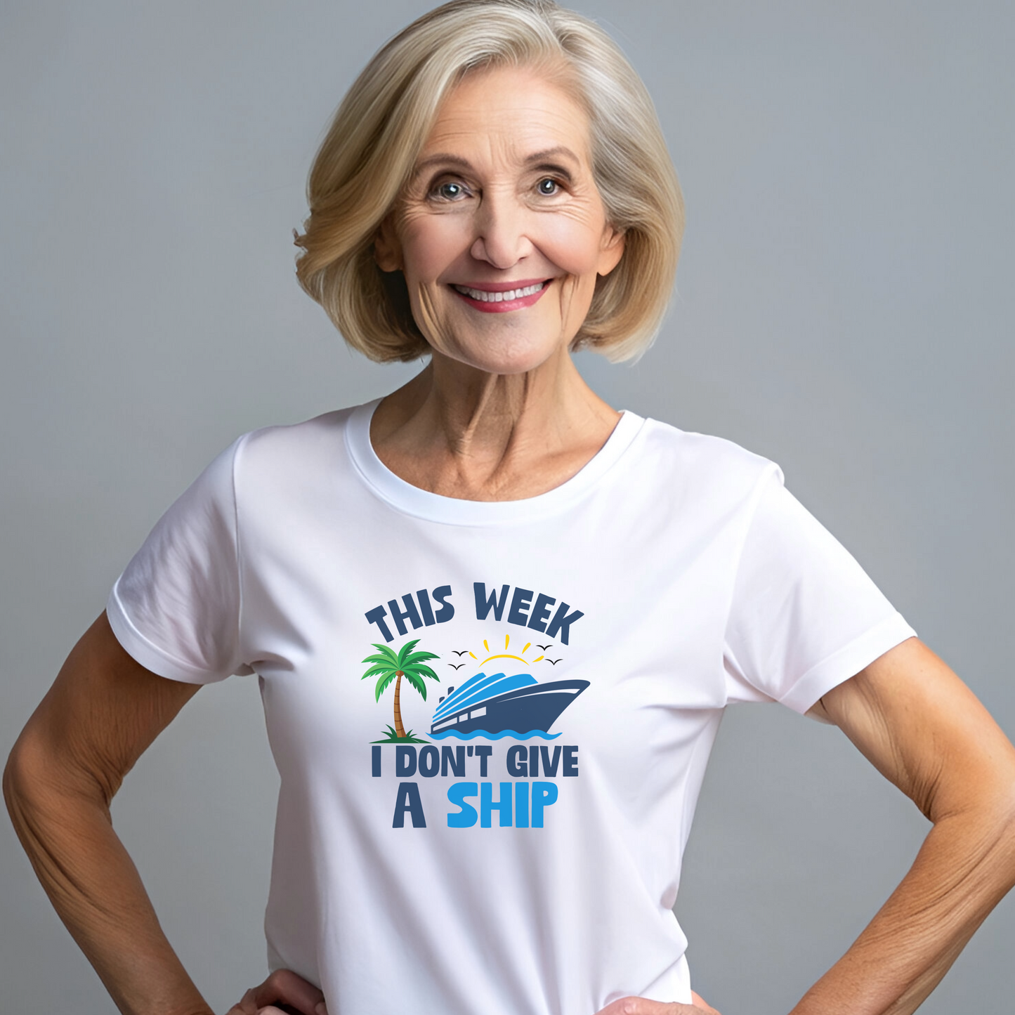 This Week I Don't Give a Ship T-Shirt — Funny Boat Vacation Tee