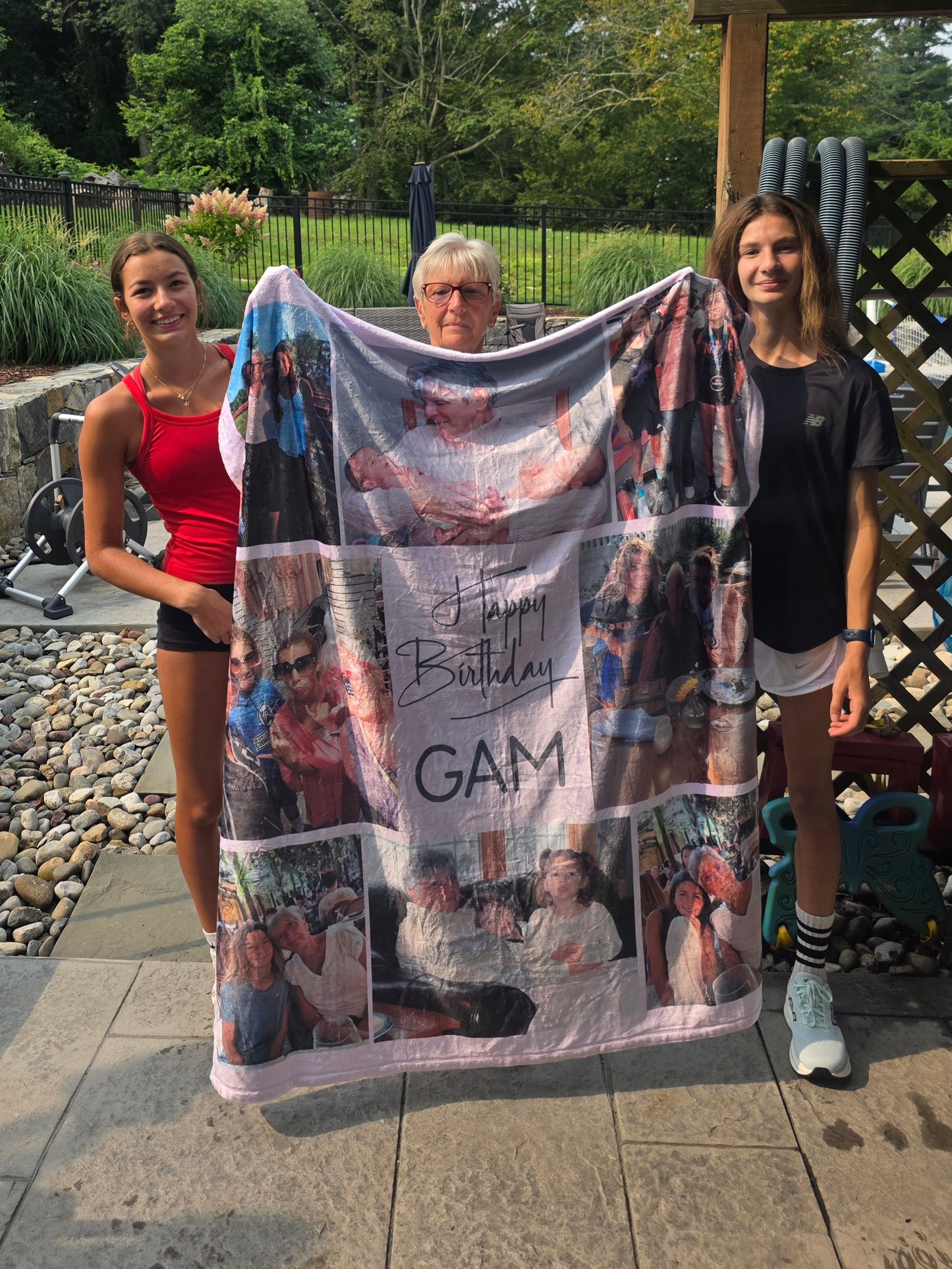Custom Photo Blanket, Personalized 50x60 Fleece Photo Collage Blanket