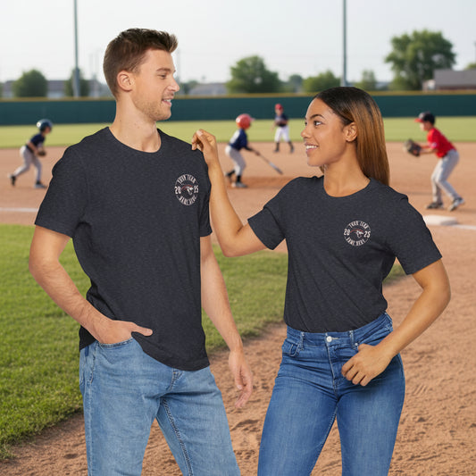 Bella Canvas Unisex Team T-Shirt - Add Team Name, Player Number &/or Name (Front & Back Print)