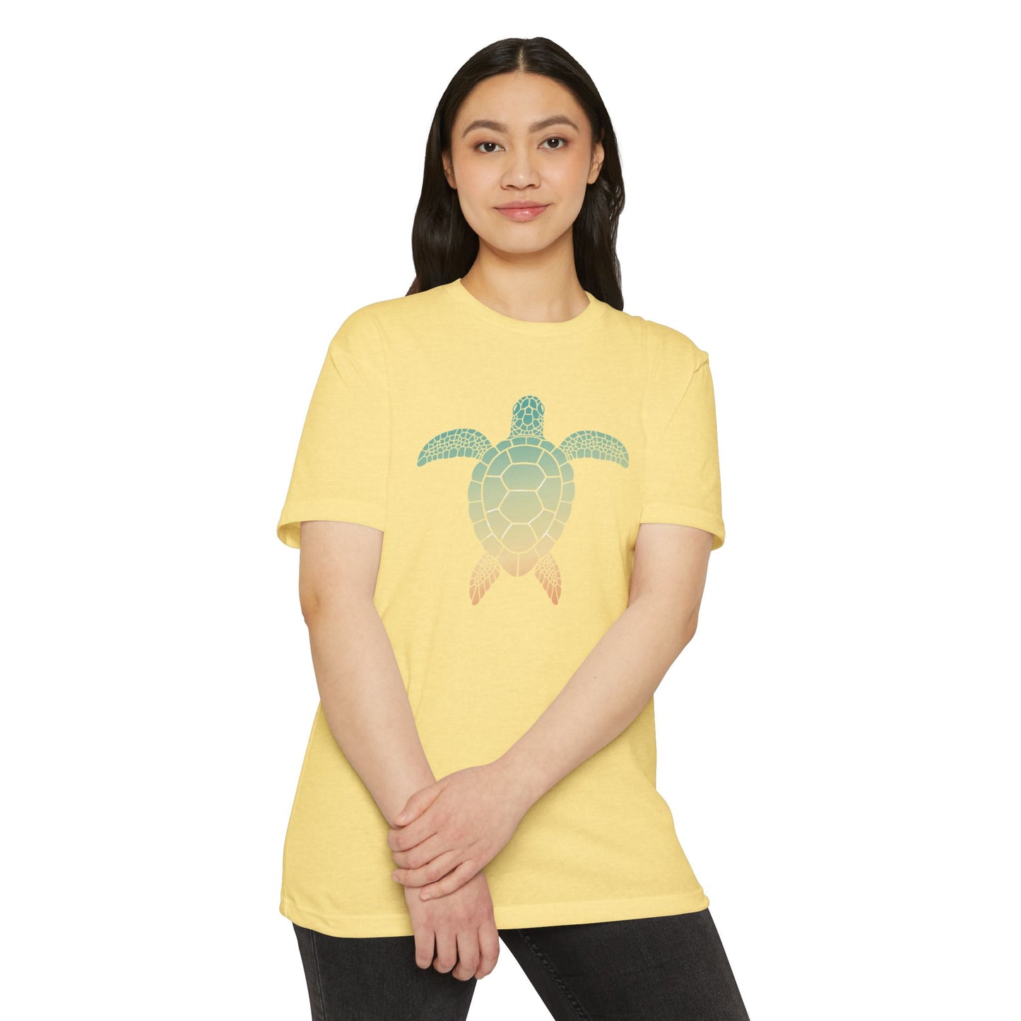 Hunt Beach Club Multicolor Turtle Unisex T-Shirt – Coastal Summer Tee
