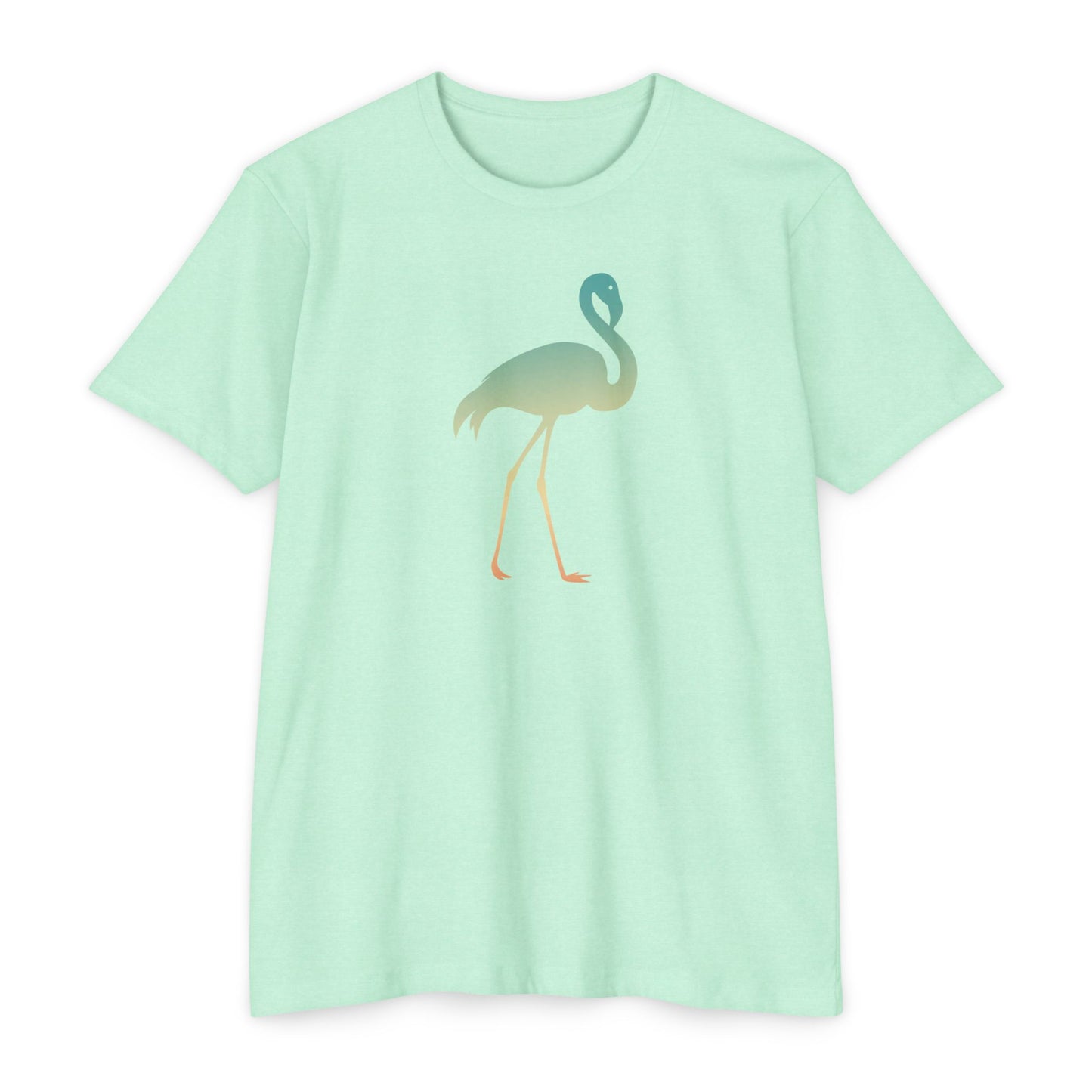 Hunt Beach Club Multicolor Flamingo Unisex T-Shirt – Tropical Summer Tee