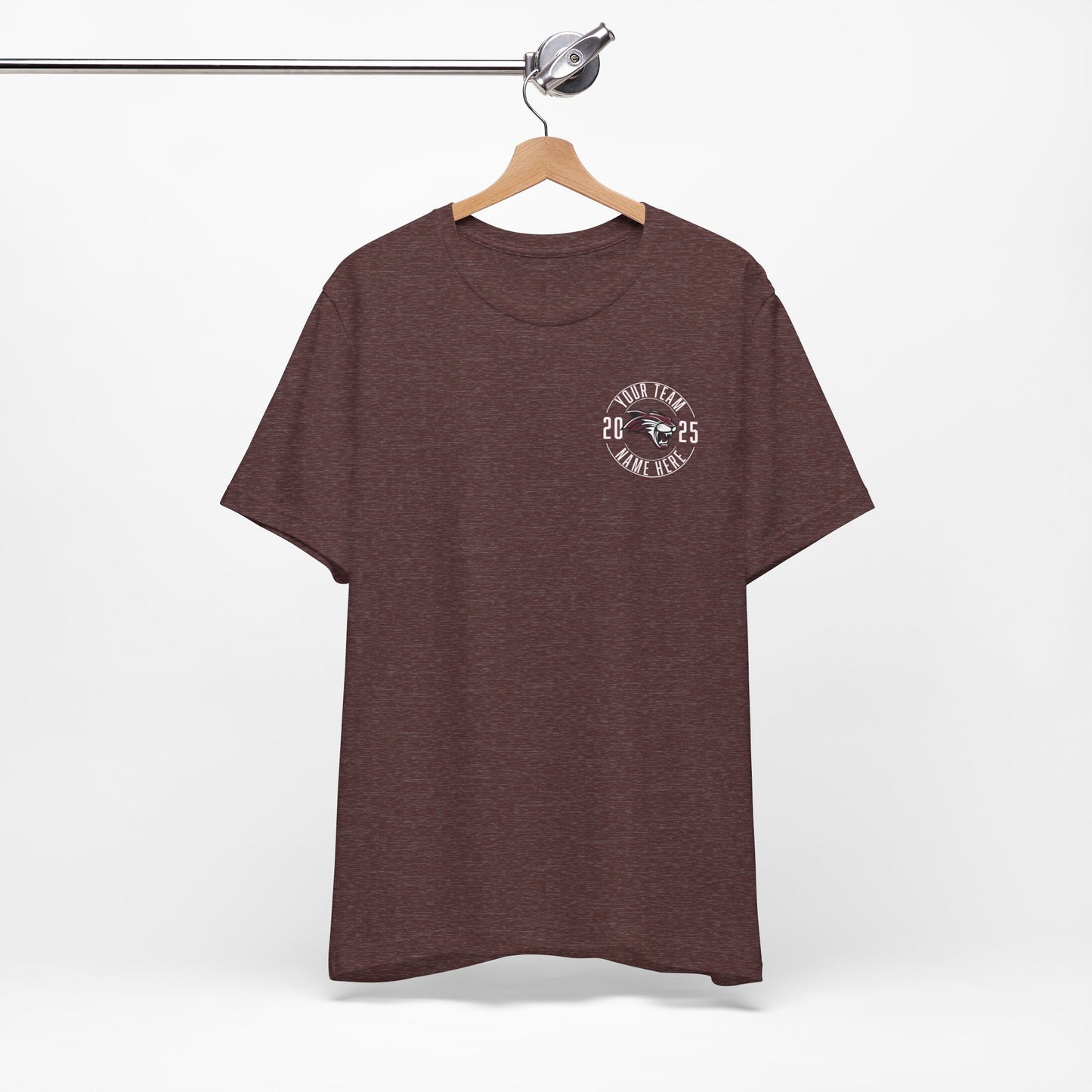 Bella Canvas Unisex Team T-Shirt - Add Team Name, Player Number &/or Name (Front & Back Print)