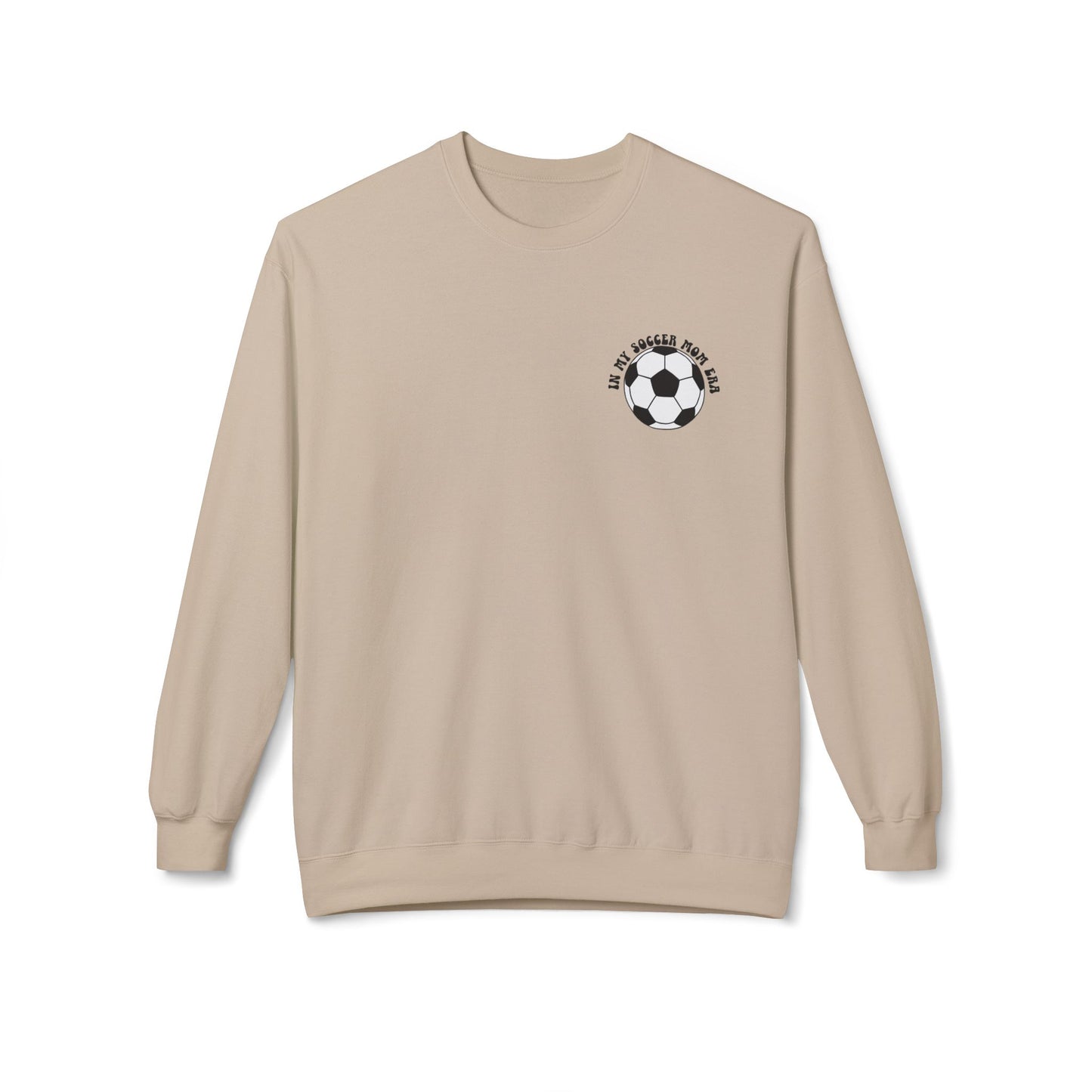 In My Soccer Mom Era Sweatshirt – Funny Soccer Mom Crewneck with Back Print
