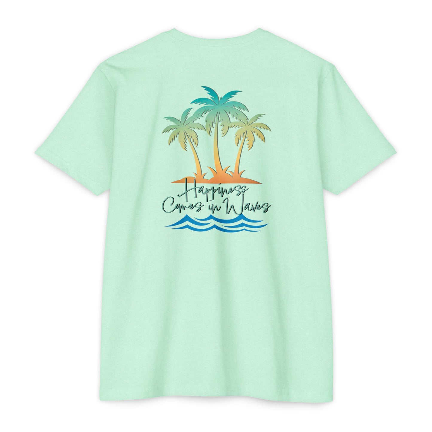 Hunt Beach Club Happiness Comes in Waves Unisex T-Shirt – Coastal Summer Tee