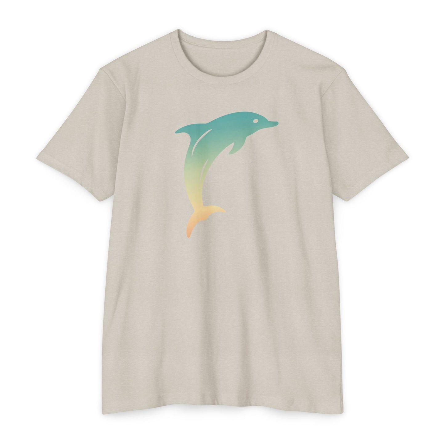 Hunt Beach Club Multicolor Dolphin Unisex T-Shirt – Coastal Summer Tee