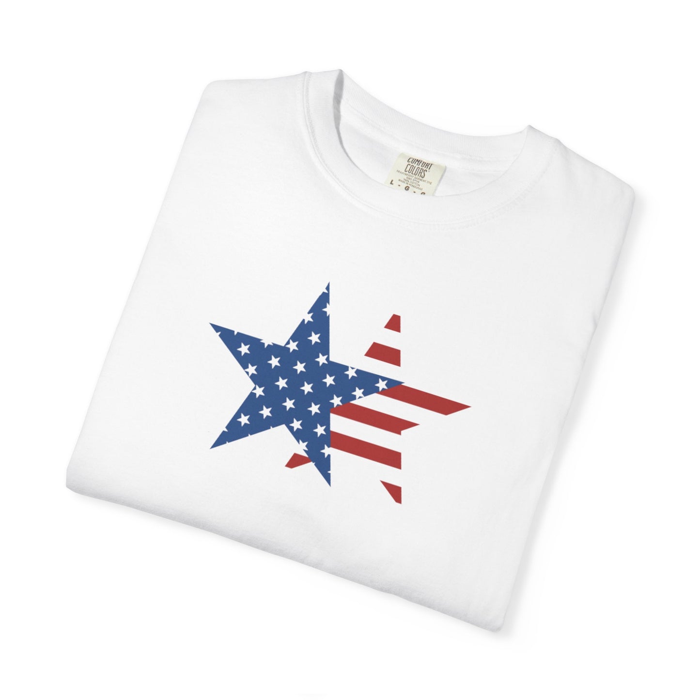 Patriotic American Flag T-Shirt – USA Star & Stripes Tee, Red White Blue Shirt, Fourth of July Shirt
