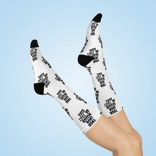 Unisex All Over Print Crew Socks - Add Your Text, Design or Logo