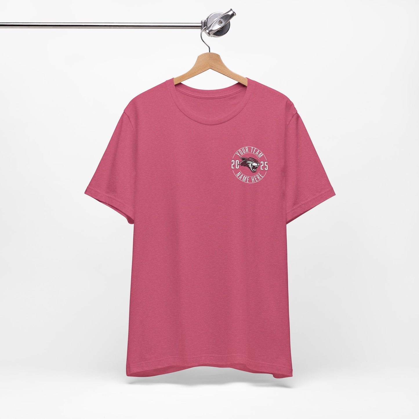 Bella Canvas Unisex Team T-Shirt - Add Team Name, Player Number &/or Name (Front & Back Print)