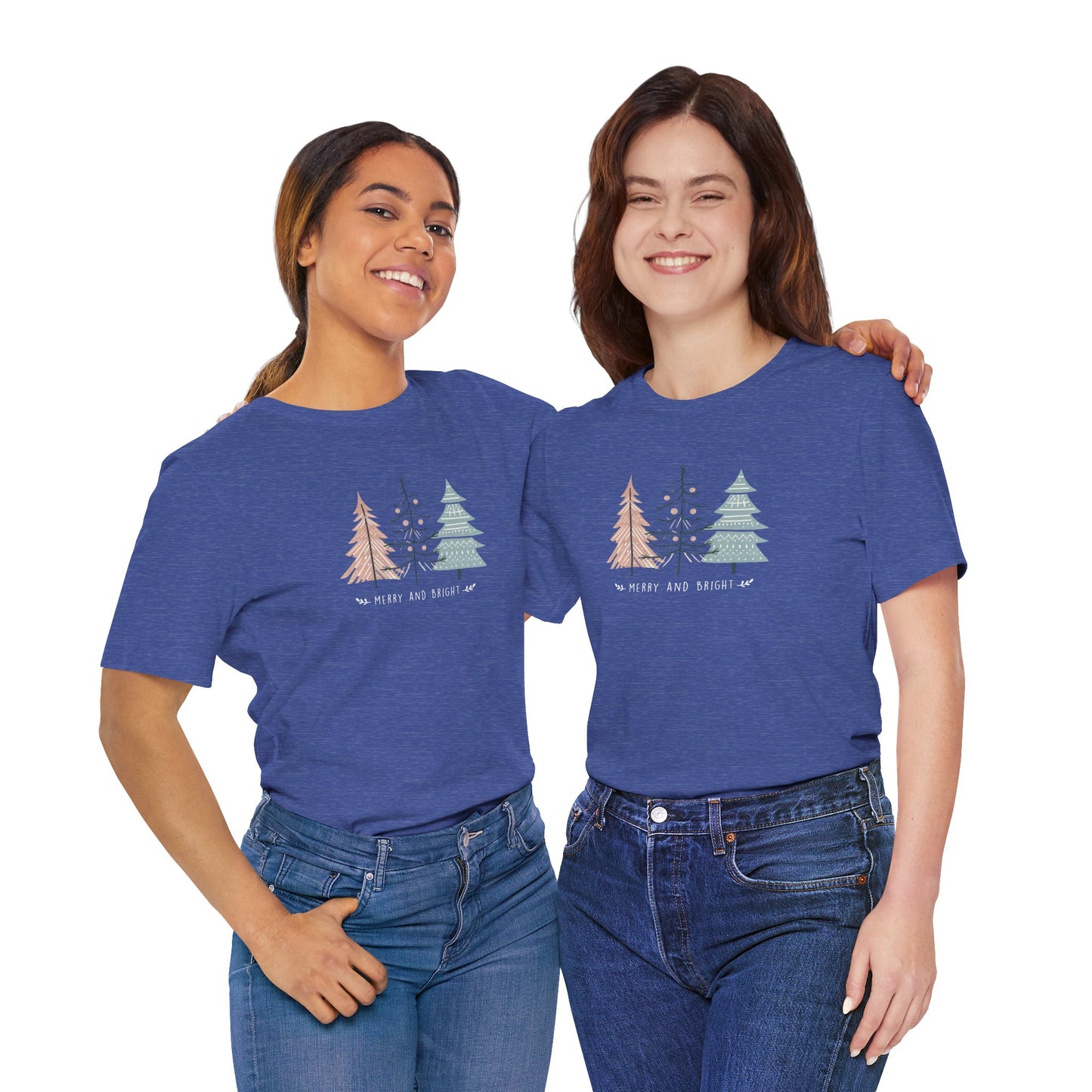 Merry & Bright T-Shirt – Boho Christmas Holiday Tee
