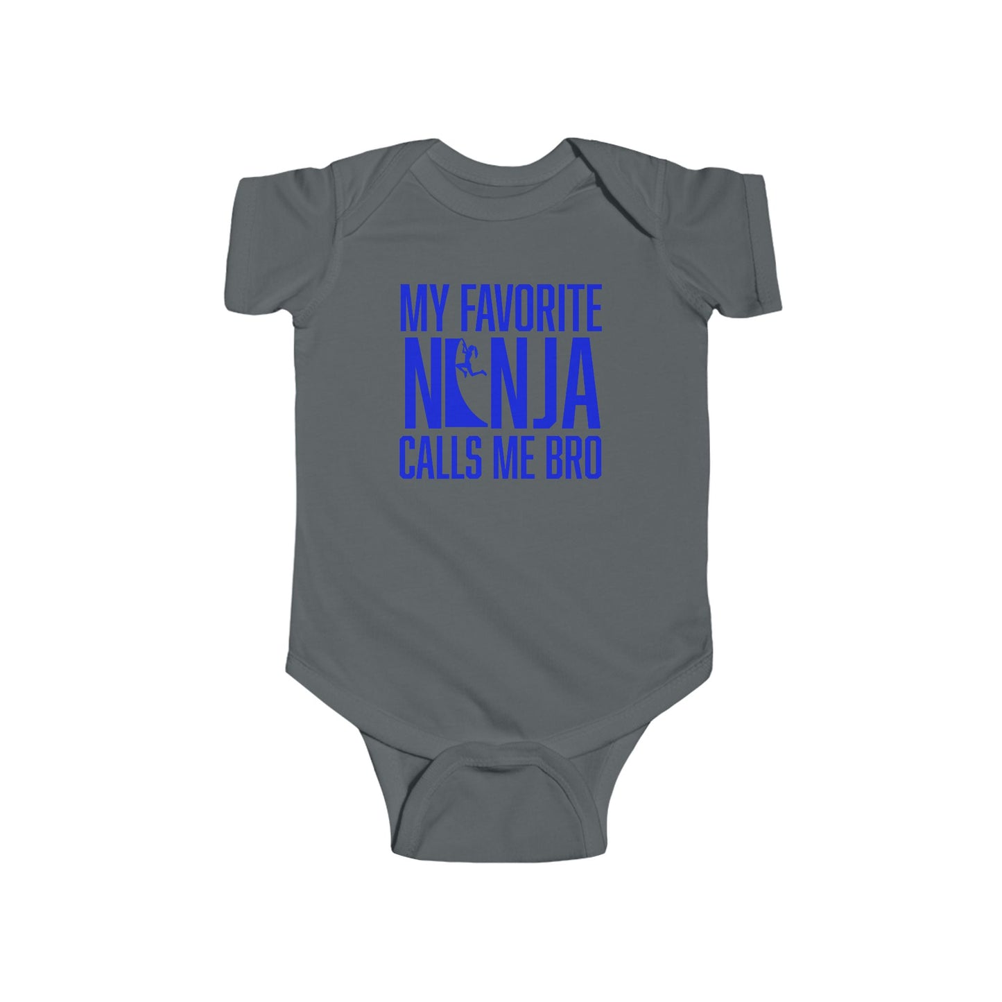 My Favorite Ninja Calls Me... Baby Onesie – Bro or Sis | Warped Wall Design with Color Options