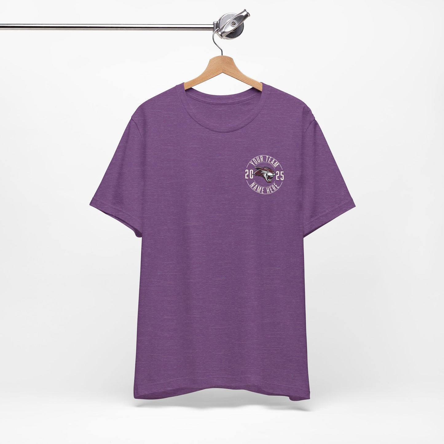 Bella Canvas Unisex Team T-Shirt - Add Team Name, Player Number &/or Name (Front & Back Print)