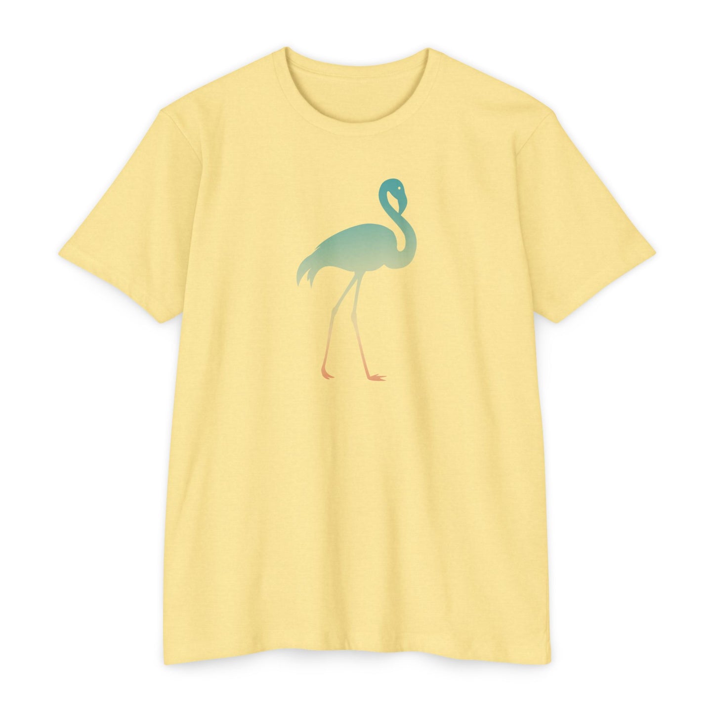 Hunt Beach Club Multicolor Flamingo Unisex T-Shirt – Tropical Summer Tee