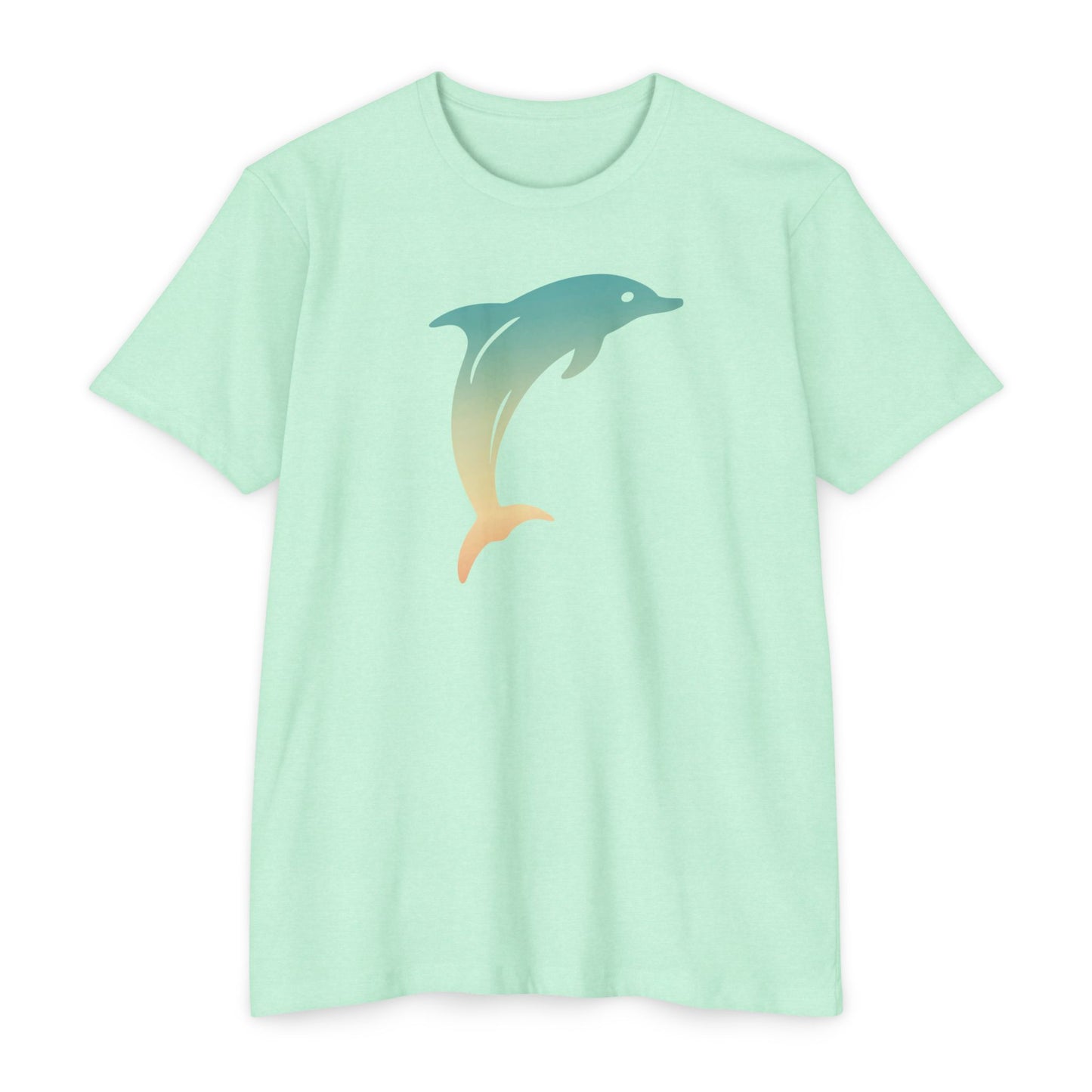 Hunt Beach Club Multicolor Dolphin Unisex T-Shirt – Coastal Summer Tee