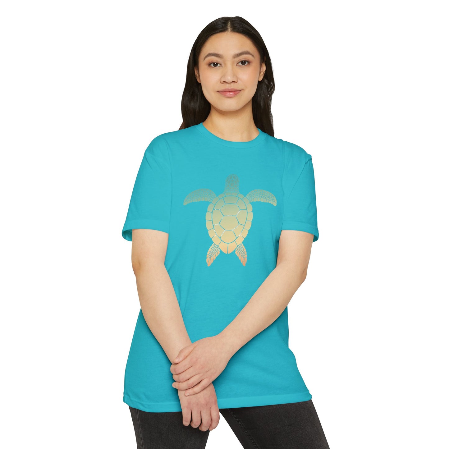Hunt Beach Club Multicolor Turtle Unisex T-Shirt – Coastal Summer Tee