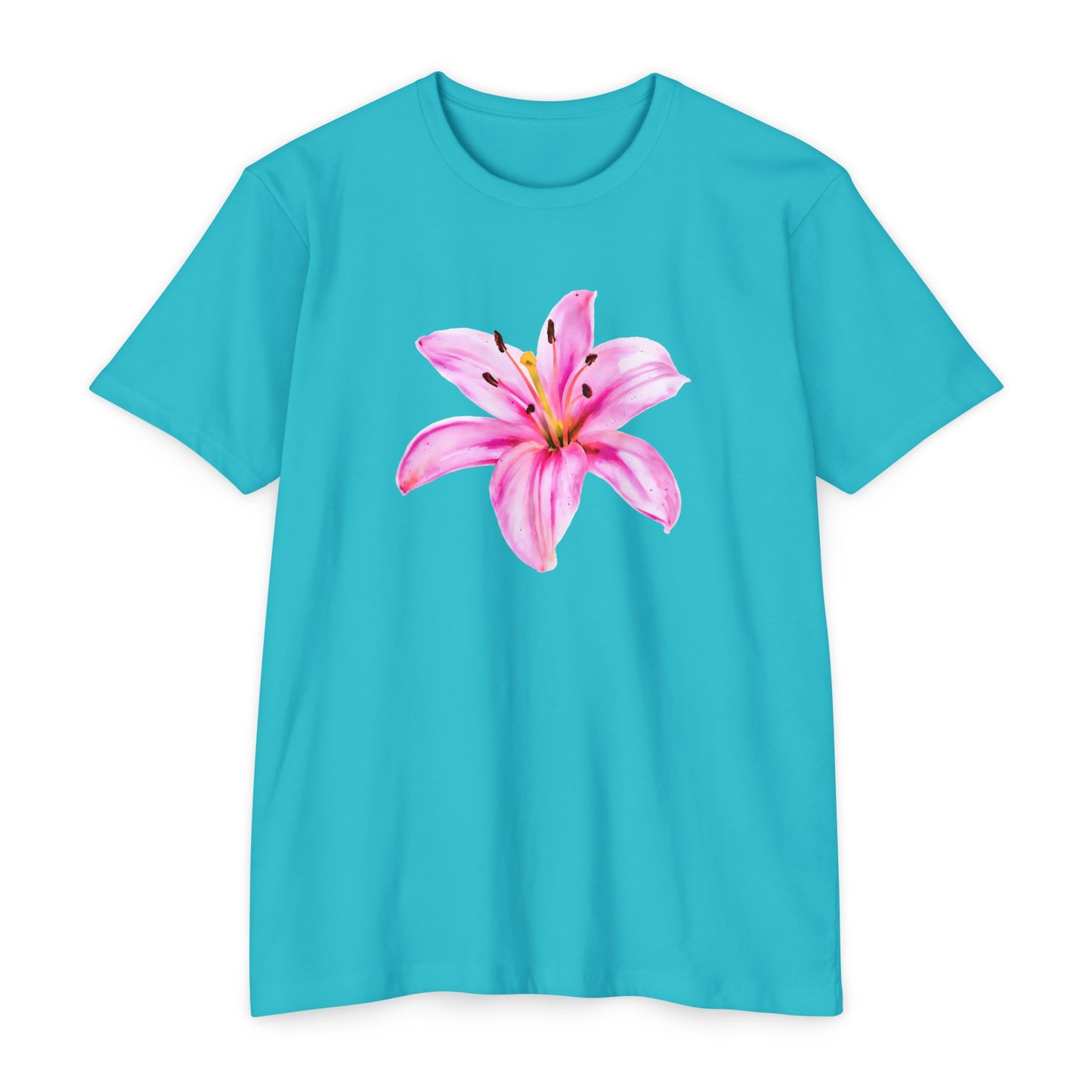 Hunt Beach Club Watercolor Flower Unisex T-Shirt – Summer Floral Tee