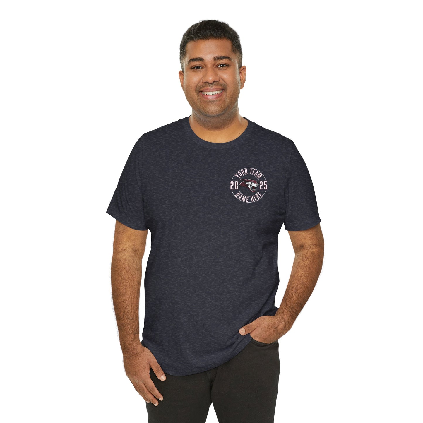 Bella Canvas Unisex Team T-Shirt - Add Team Name, Player Number &/or Name (Front & Back Print)