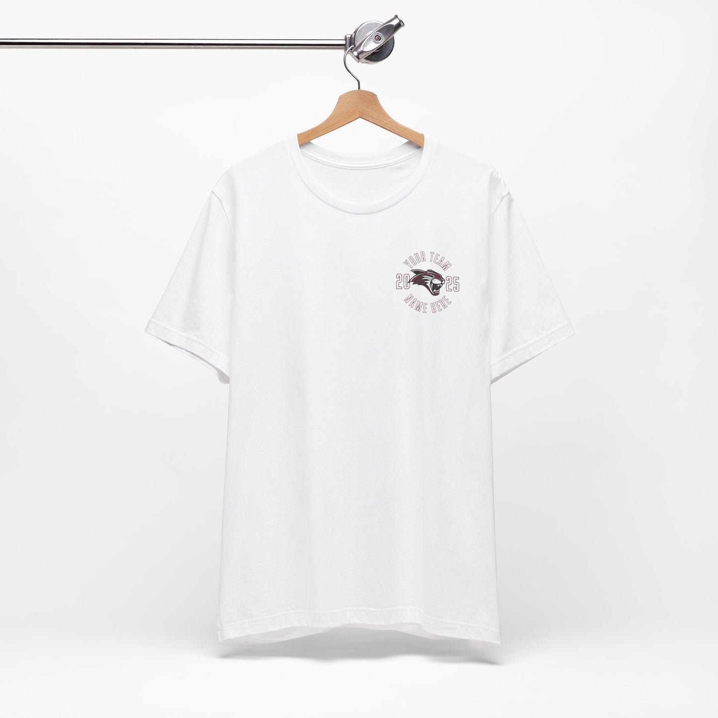 Bella Canvas Unisex Team T-Shirt - Add Team Name, Player Number &/or Name (Front & Back Print)