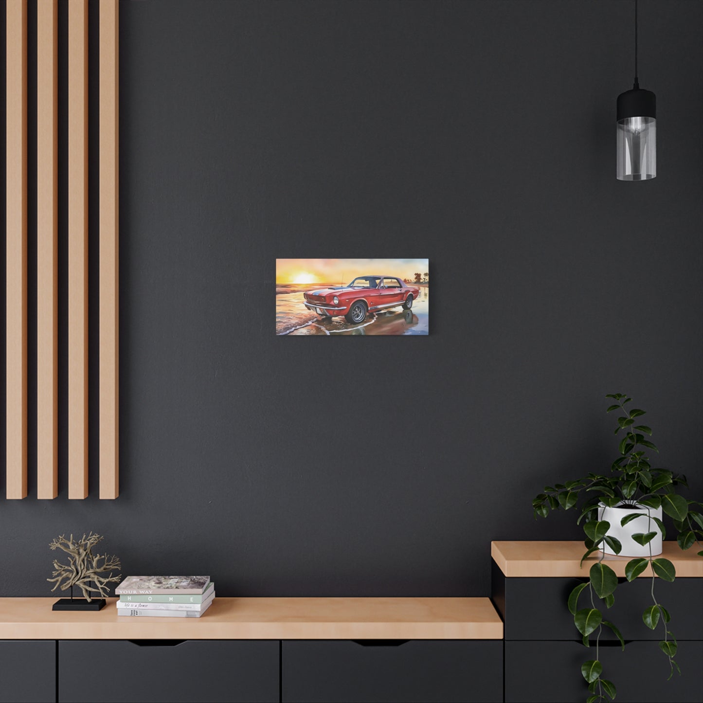 Custom Car Canvas Print (Watercolor Style), Personalized Car Enthusiast Gift