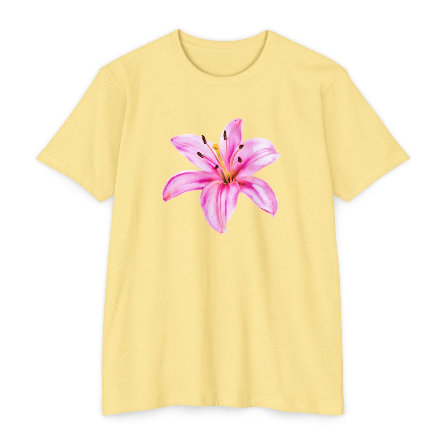 Hunt Beach Club Watercolor Flower Unisex T-Shirt – Summer Floral Tee
