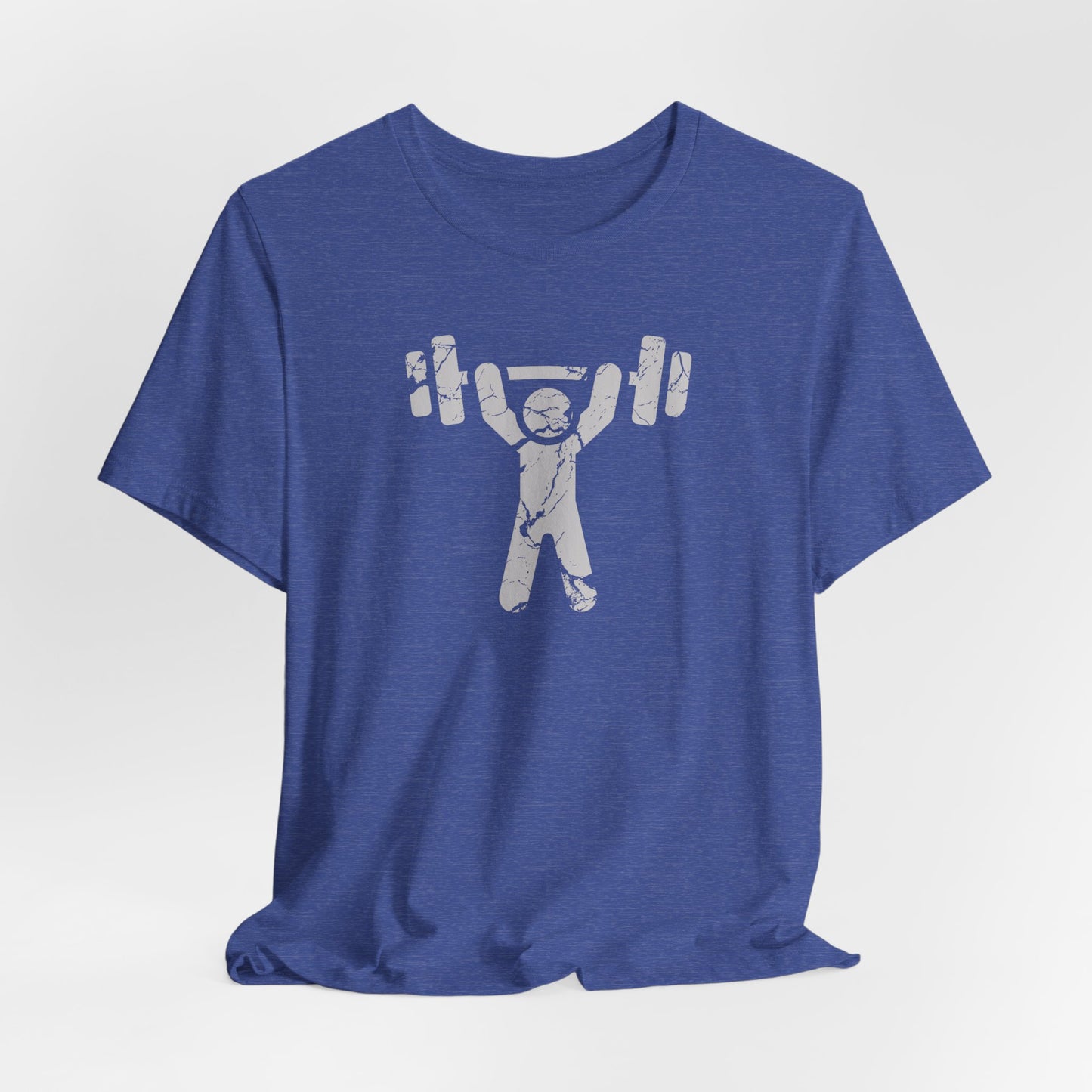 Distressed Eat Sleep Lift Repeat Barbell T-Shirt