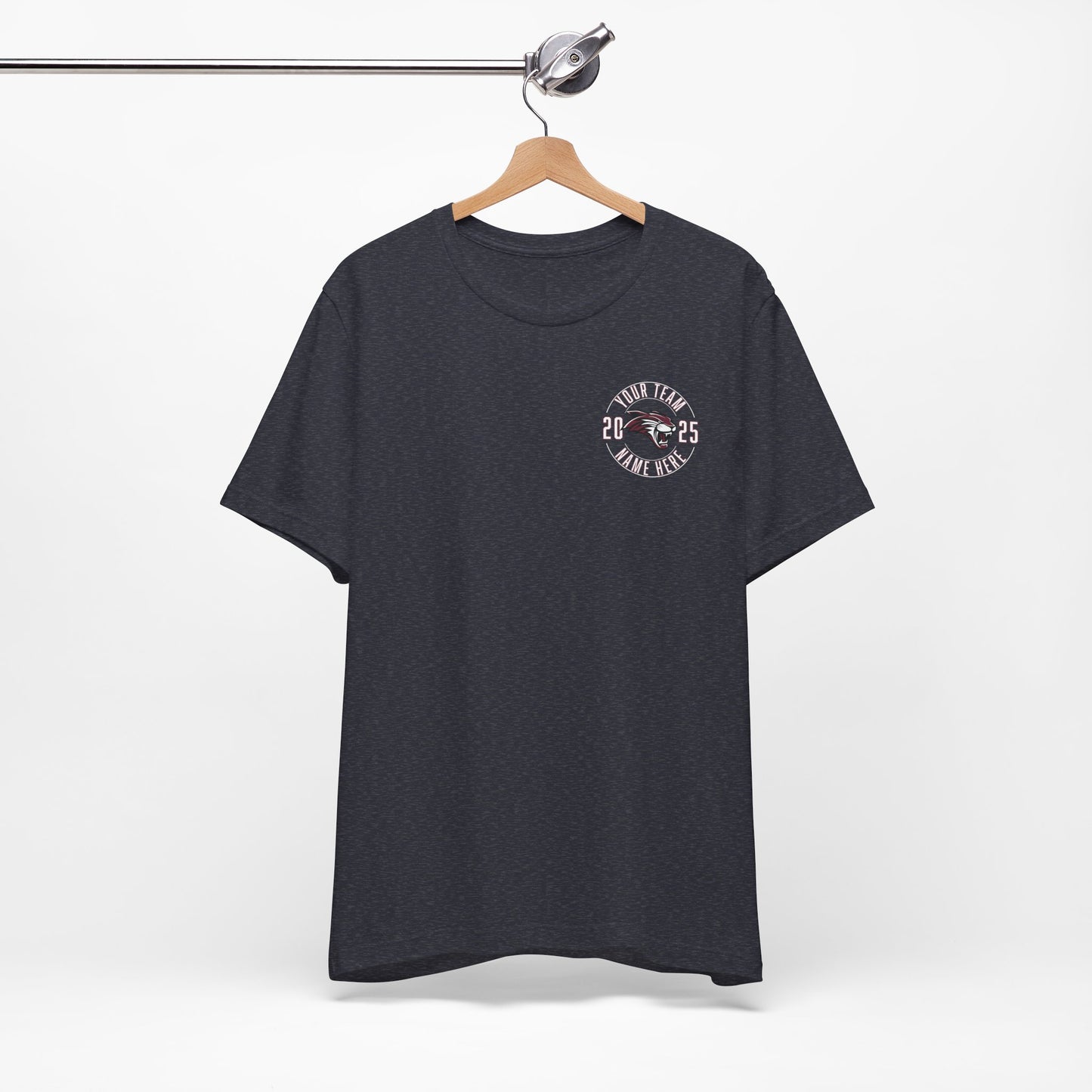 Bella Canvas Unisex Team T-Shirt - Add Team Name, Player Number &/or Name (Front & Back Print)