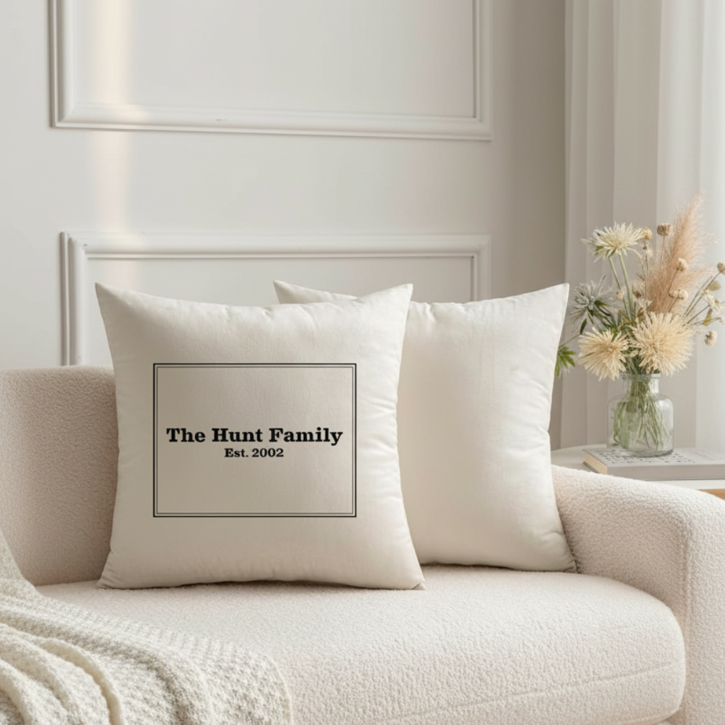Personalized Velvet Pillow Cover - Custom Photo, Logo, Text or Graphic Pillow Gift