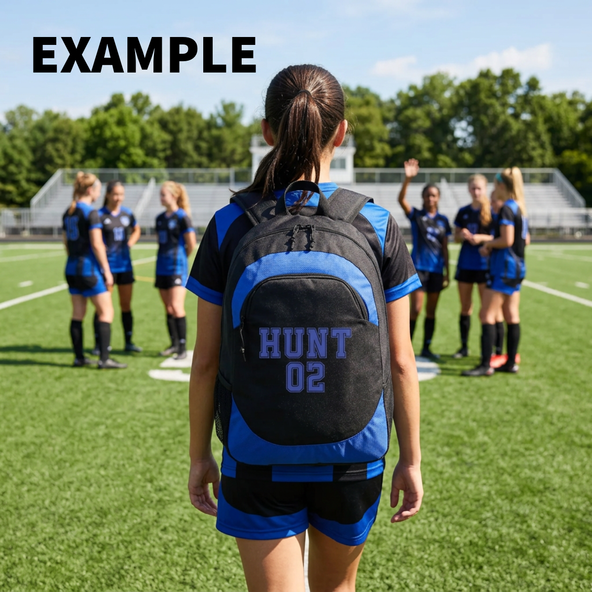 Custom Text, Design or Logo Backpack – Personalized Sports Backpack