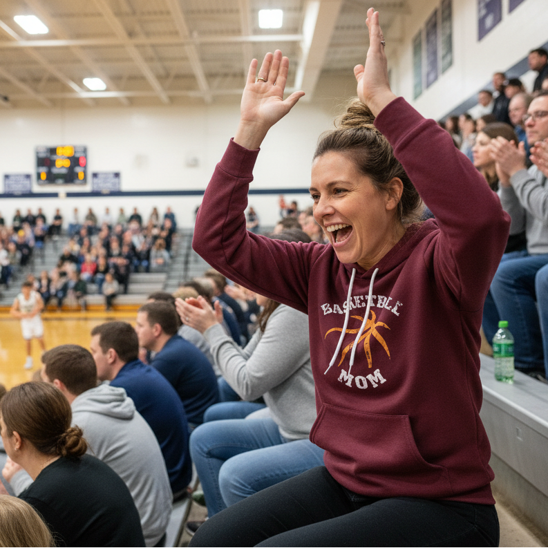 Basketball Mom Hoodie Sweatshirt