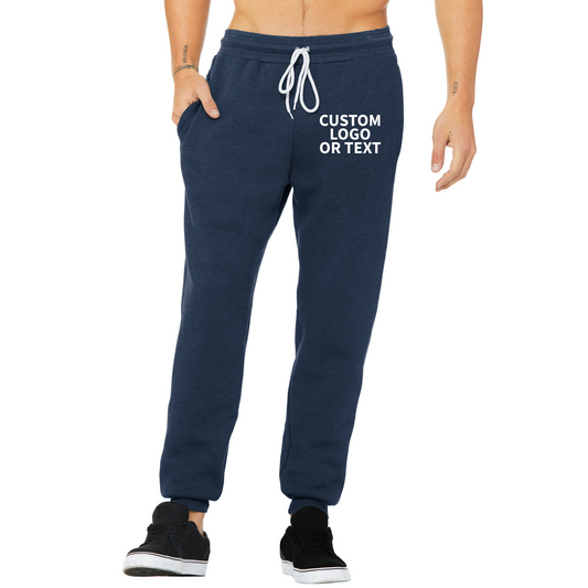 Bella + Canvas Spong Fleece Jogger Sweatpants - Add Your Text or Logo