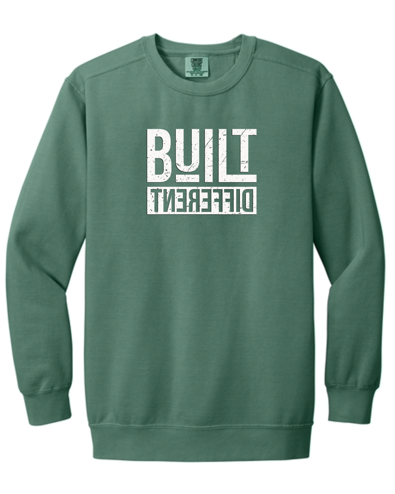 Built Different Crewneck Sweatshirt - Vintage Graphic Sweatshirt