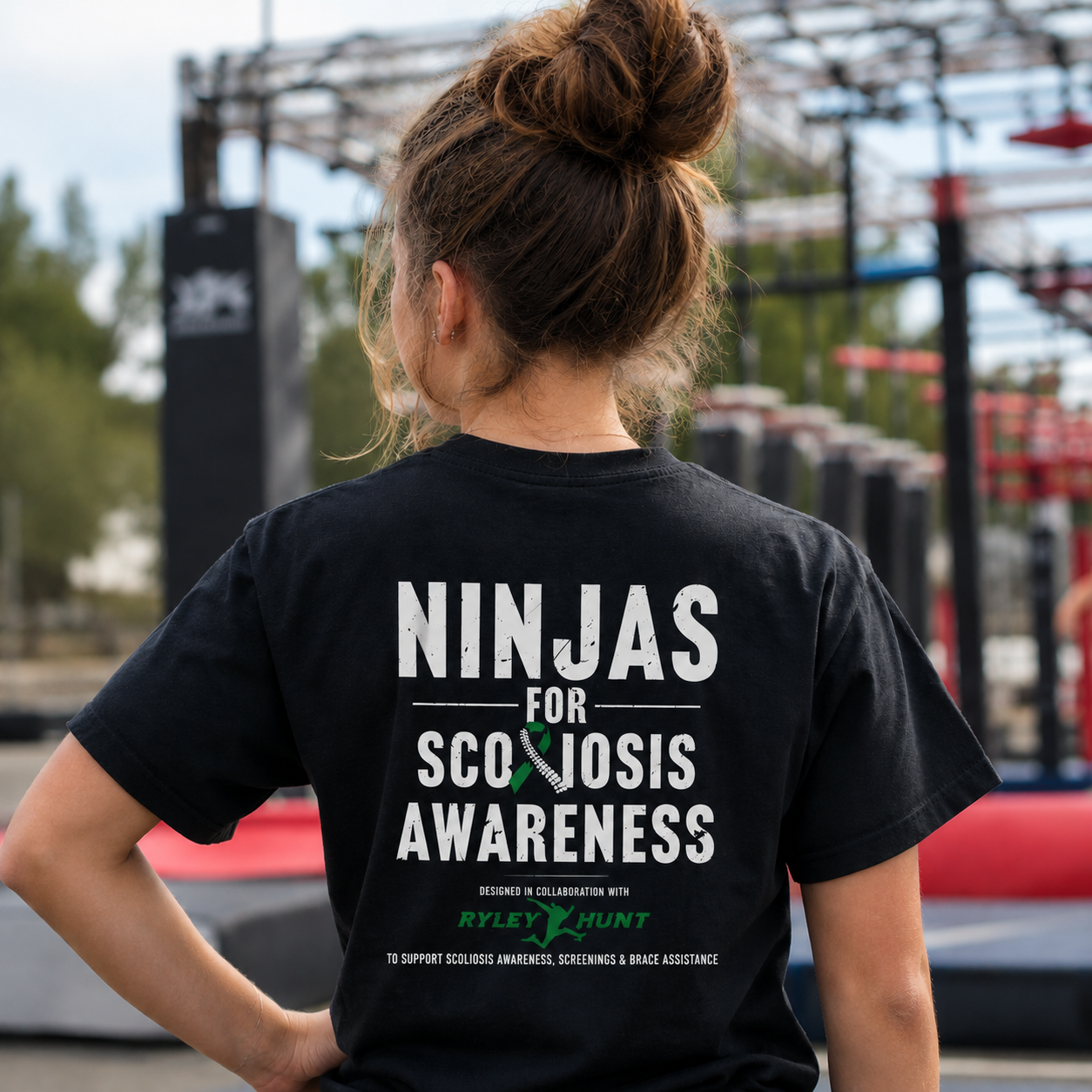 Ninjas for Scoliosis Awareness - Stronger than the Curve - Fundraiser Tee