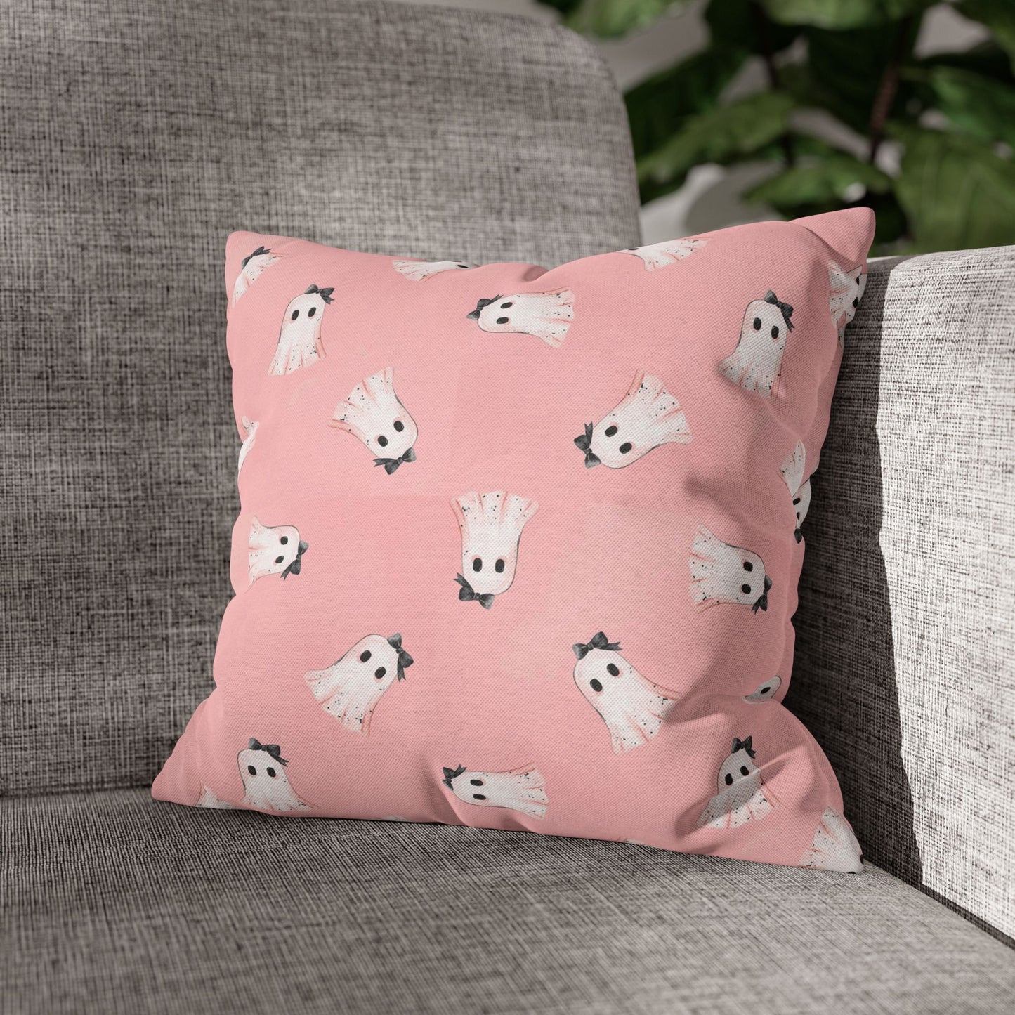Ghost Pattern Throw Pillow