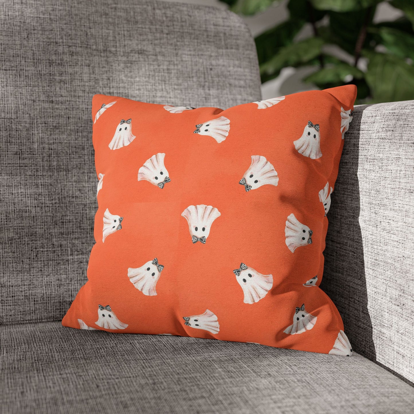 Ghost Pattern Throw Pillow